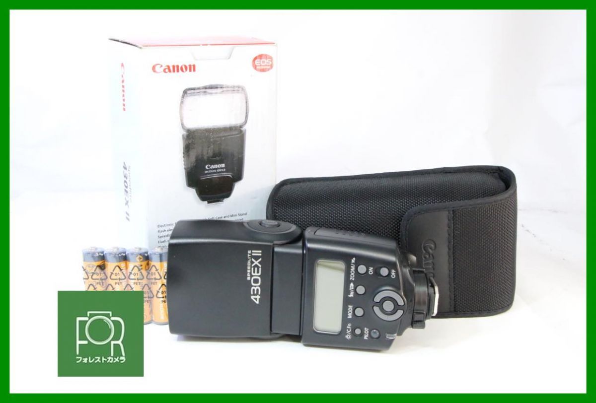 点検済 上品 到着後即使える Canon 430 EX II 単三電池対応 電池 き AAA49