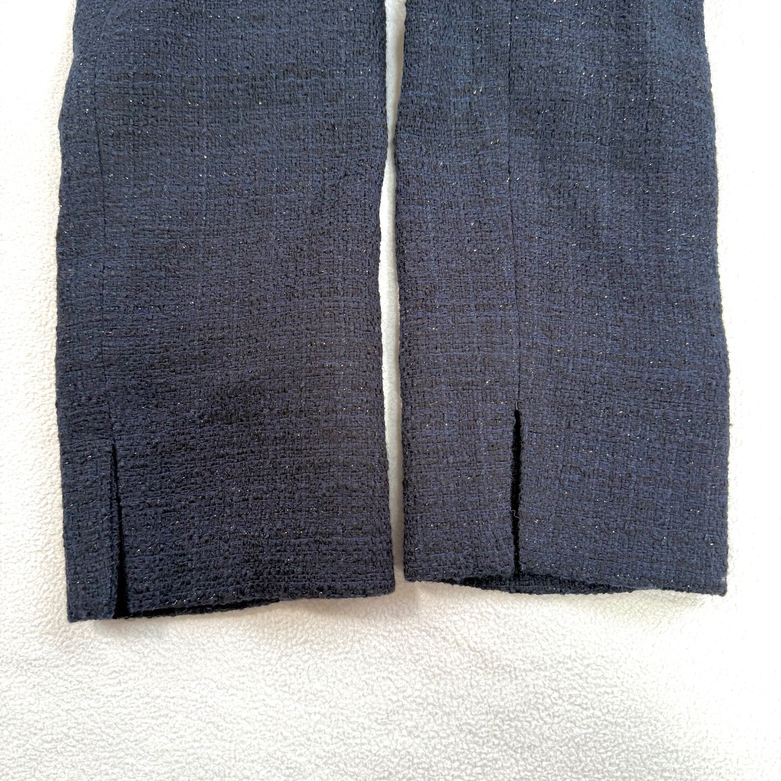 極美品・3✨アンタイトル ツイード ノーカラー UNTITLED カラーレス