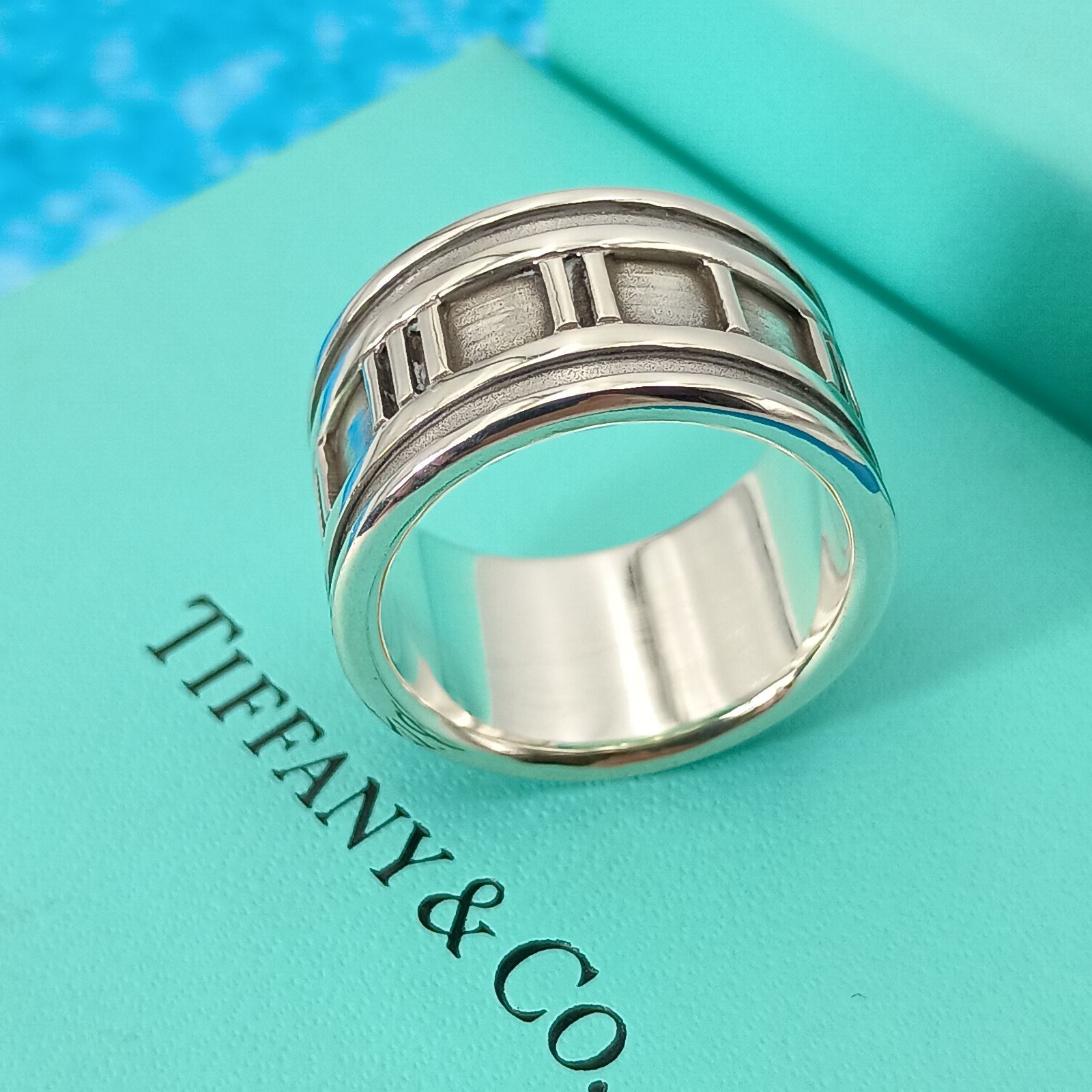 TIFFANY Co ティファニー 15号 アトラスリング ワイド 指輪 シルバー925
