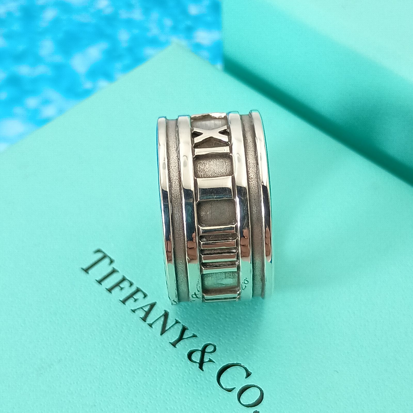 TIFFANY&Co.ティファニー　15号 アトラスリング　ワイド　シルバー指輪 TIFFANY&Co. ティファニー 15号 アトラスリング ワイド 指輪 シルバー