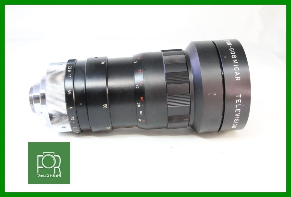同梱 点検済 光学 上 SUN-COSMICAR TELEVISION ZOOM 22.5-90mm F1.5 Cマウント 15213