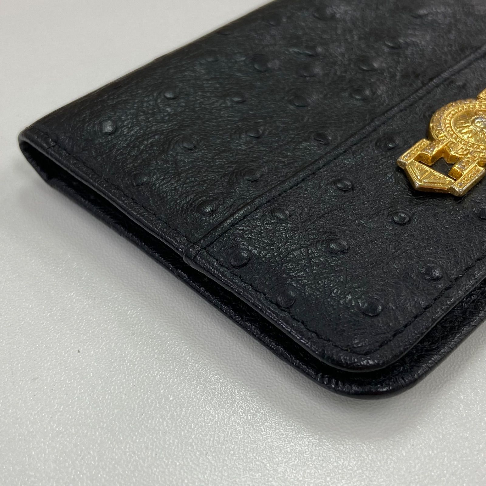 Giaani Versace ジャンニヴェルサーチ オーストリッチ カードケース