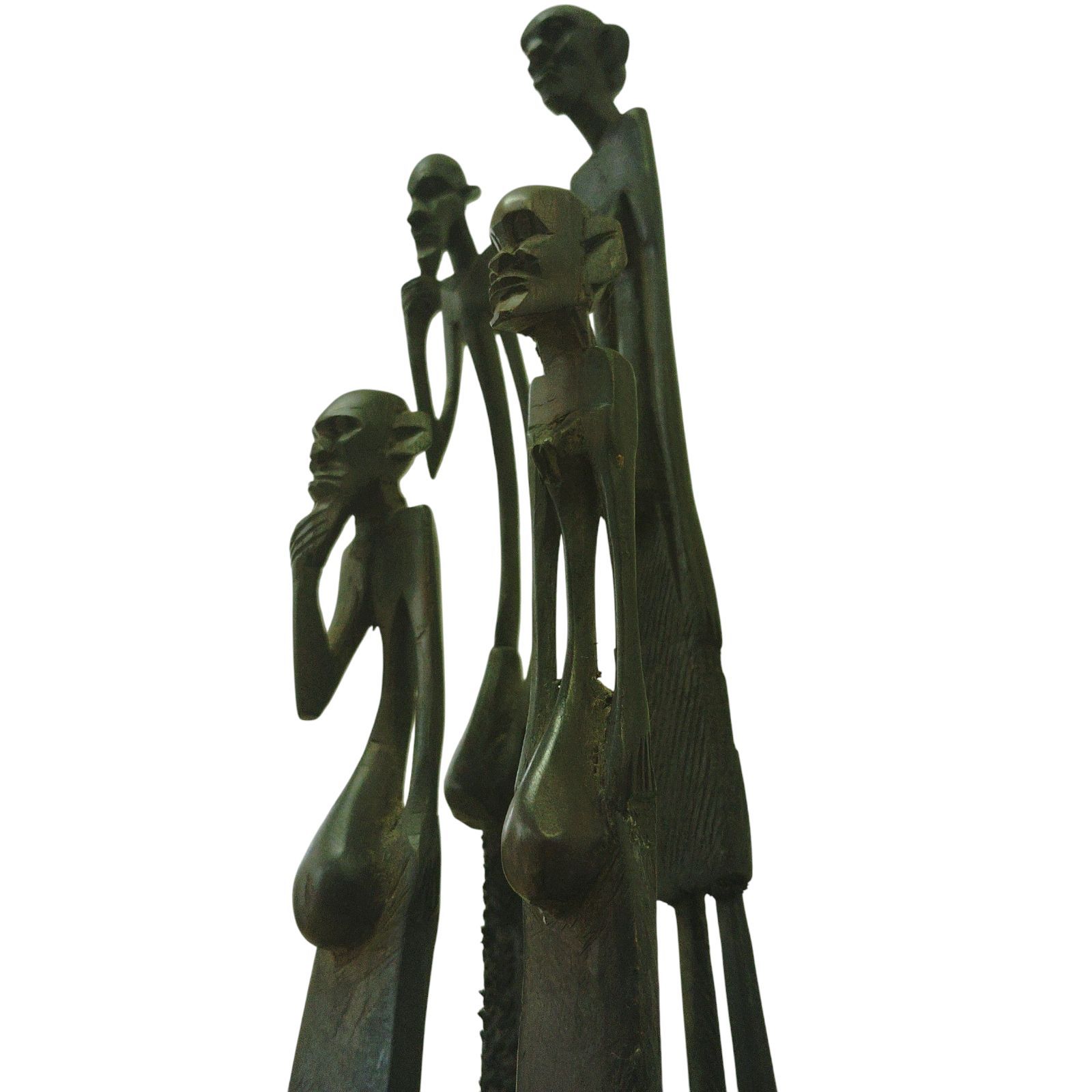 X11102 マコンデ彫刻 マコンデ族 黒檀（コクタン）製 マコンデ族