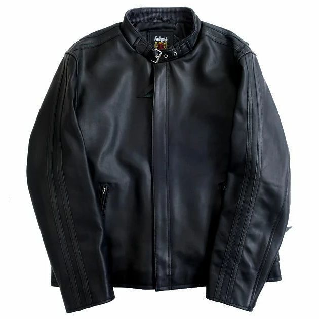 Schott N.Y.C. ショット CLASSIC RACER シープスキン クラシックレーザー レザー シングルライダース ジャケット 3111063 定価6.8万 ブラック 200 30615k07