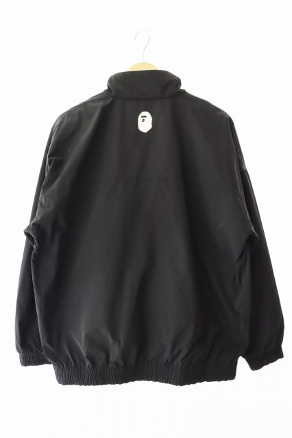 アベイシングエイプ A BATHING APE ロゴ プリント ジャケット 黒 ブラック ブランド古着ベクトル 251111