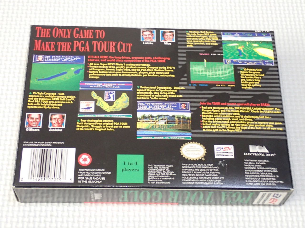 SFC PGA TOUR GOLF SNES 海外版 北米版 ポスター付 ハガキ付 端子清掃済 説明書付 ソフト付