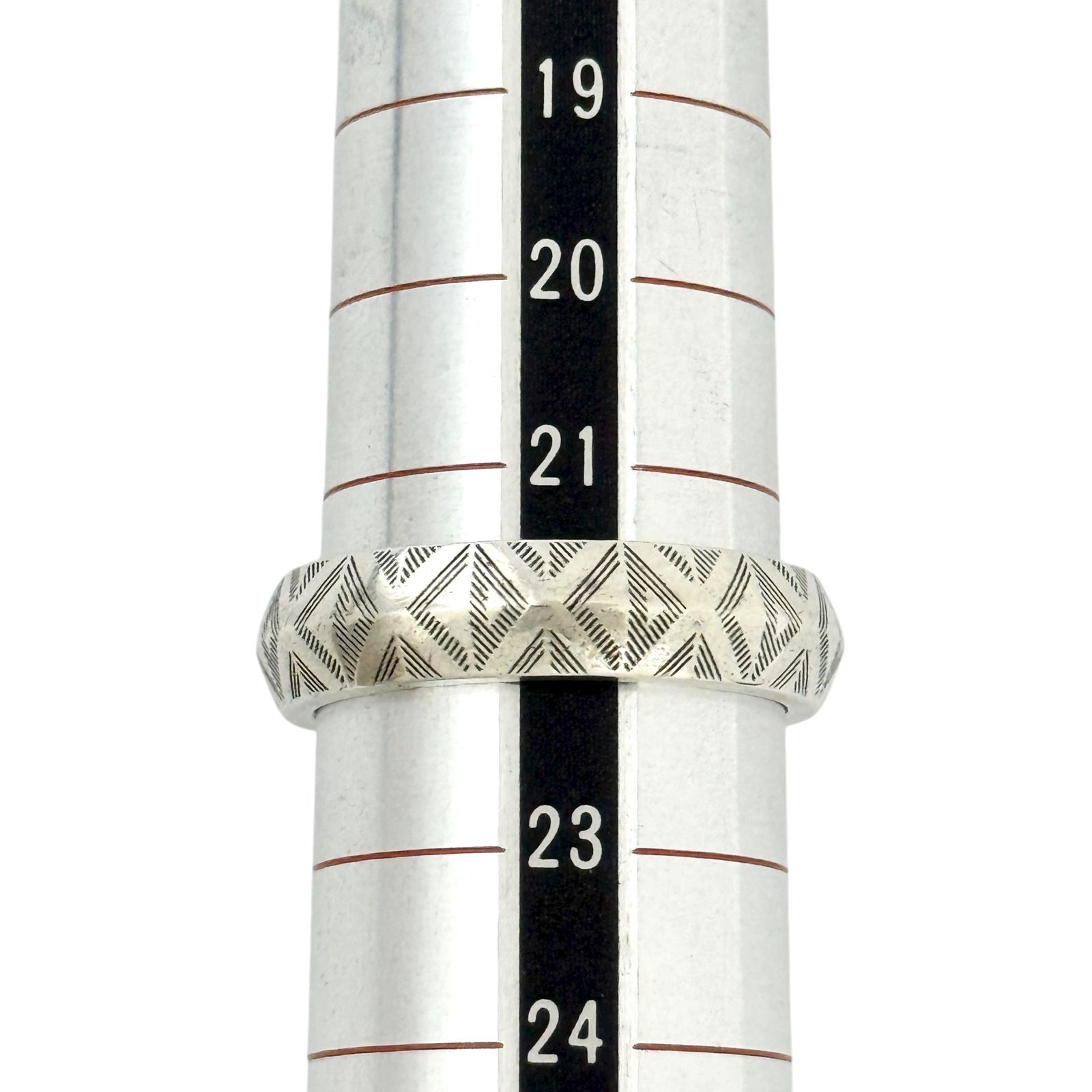 ディオール メンズ CD ダイヤモンド リング 22号 シルバー 925 指輪