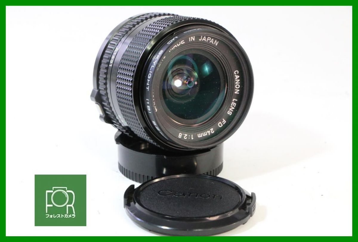 点検済 上品 Canon NEW FD 24mm F2.8 前後キャップ フィルター付き K70