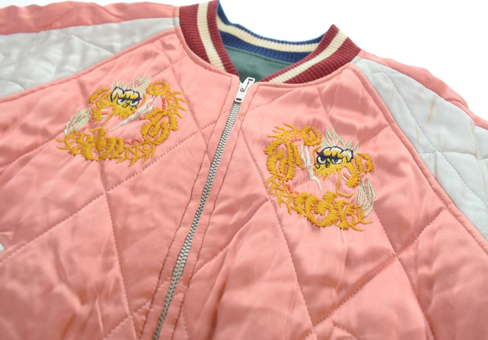 フラットヘッド THE FLAT HEAD リバーシブルキルティング 刺繍