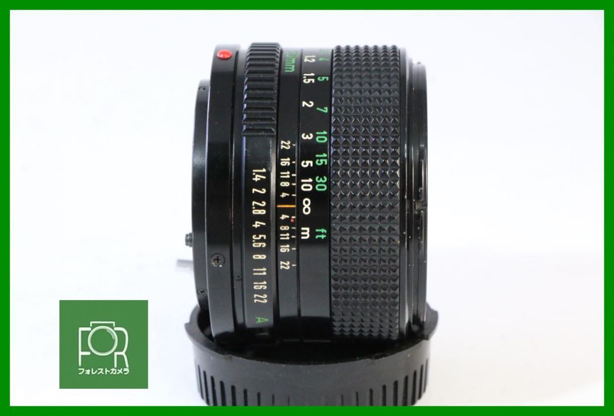 点検済 上品 キヤノン Canon NEW FD 50mm F1.4 前後キャップ付き 8915