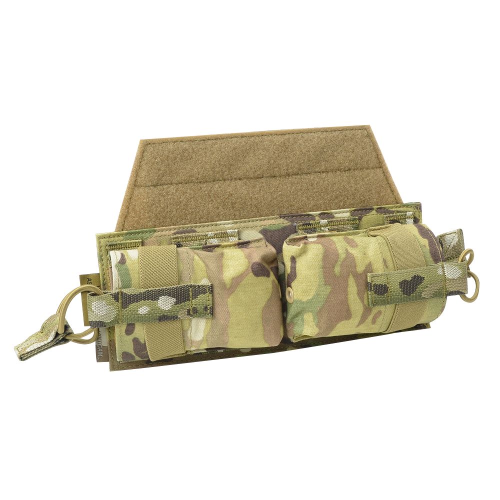 Warrior Assault Systems アンダーMOLLEパネル ホリゾンタル MOLLE Panel マガジンポーチ付き W EO HVMP マルチカム