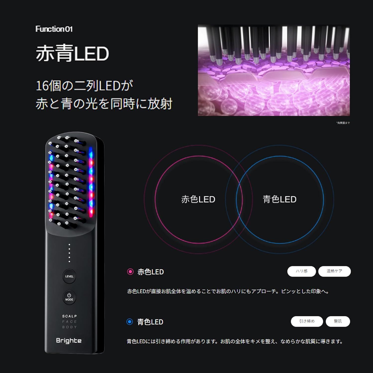  ブライト Brighte ブラシ型美顔器 BRT-FSB 180 ELEKI BRUSH エレキブラシプラス その他 ボディ フェイスケア