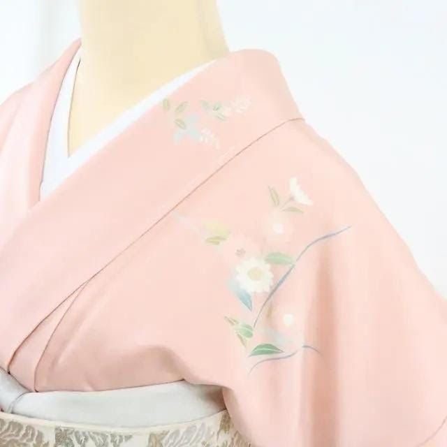 百華❀Y2307◇未着用 仕付け糸付 手縫い仕立て 正絹 訪問着 着物 単品