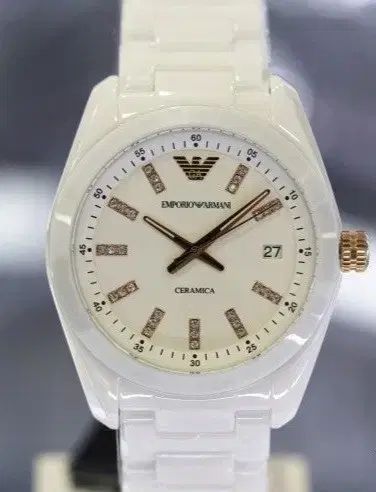 エンポリオアルマーニ セラミカ AR 1495 白 レディース 時計