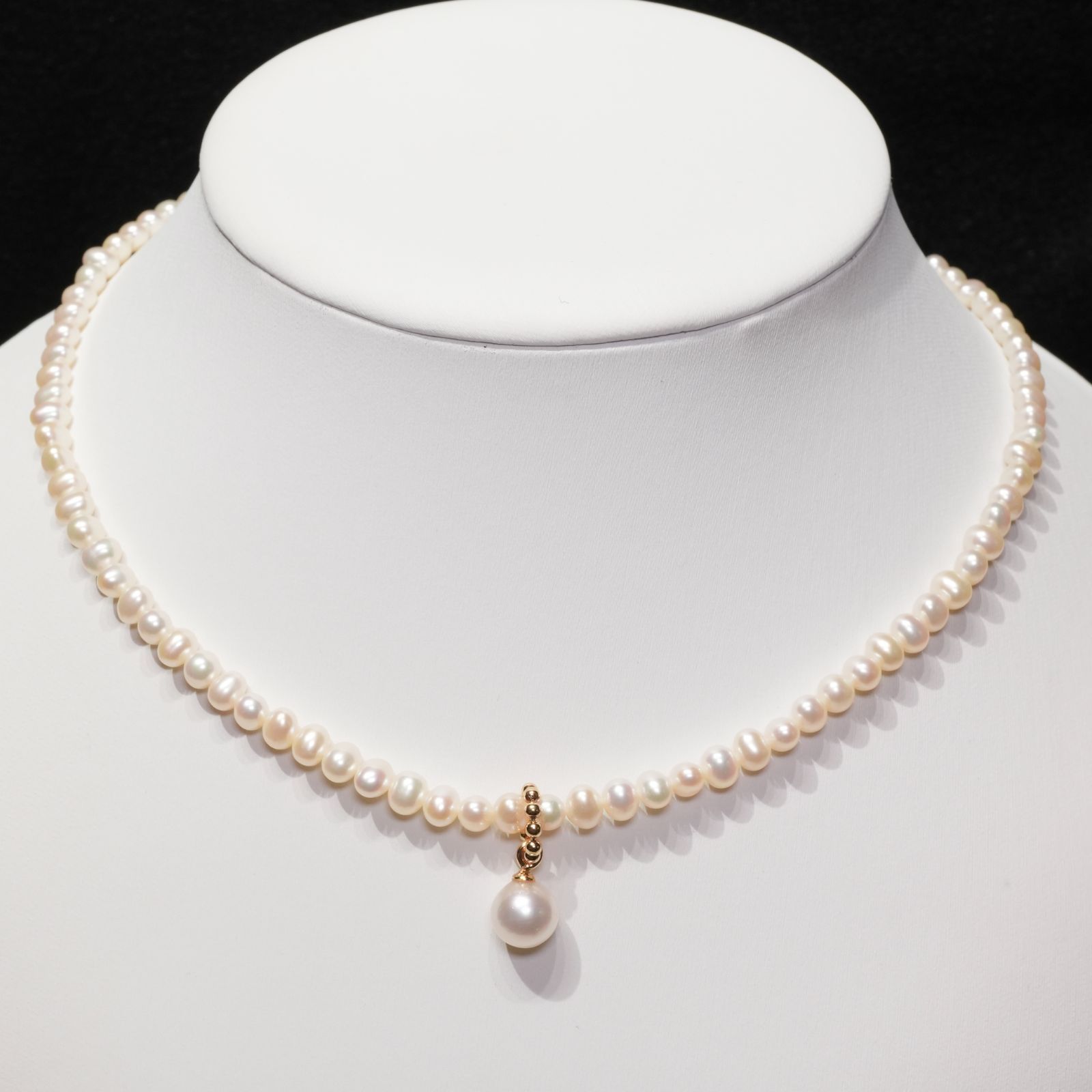 ヴァンドーム青山 淡水パール×アコヤ真珠 K18 ネックレス/25-1981M