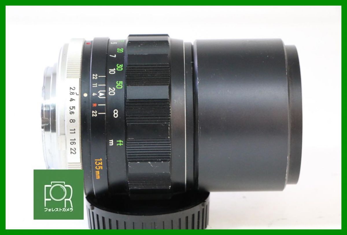 同梱 点検済 光学 上 MINOLTA MC TELE ROKKOR-PF 135mm F2.8 前後キャップ付き AB922