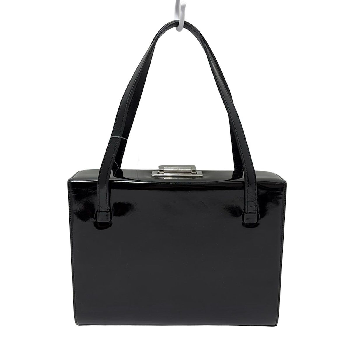 GINZA Kanematsu(ギンザカネマツ) ハンドバッグ美品 - 黒 レザー