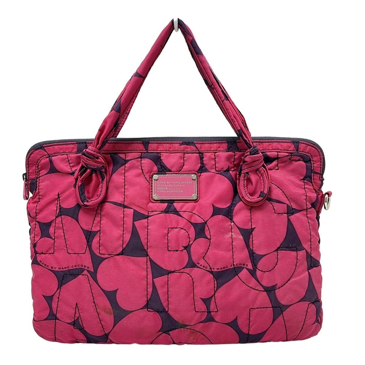 MARC BY MARC JACOBS マークバイマークジェイコブス バッグ - M6121058 ピンク×パープル PCケース キルティング