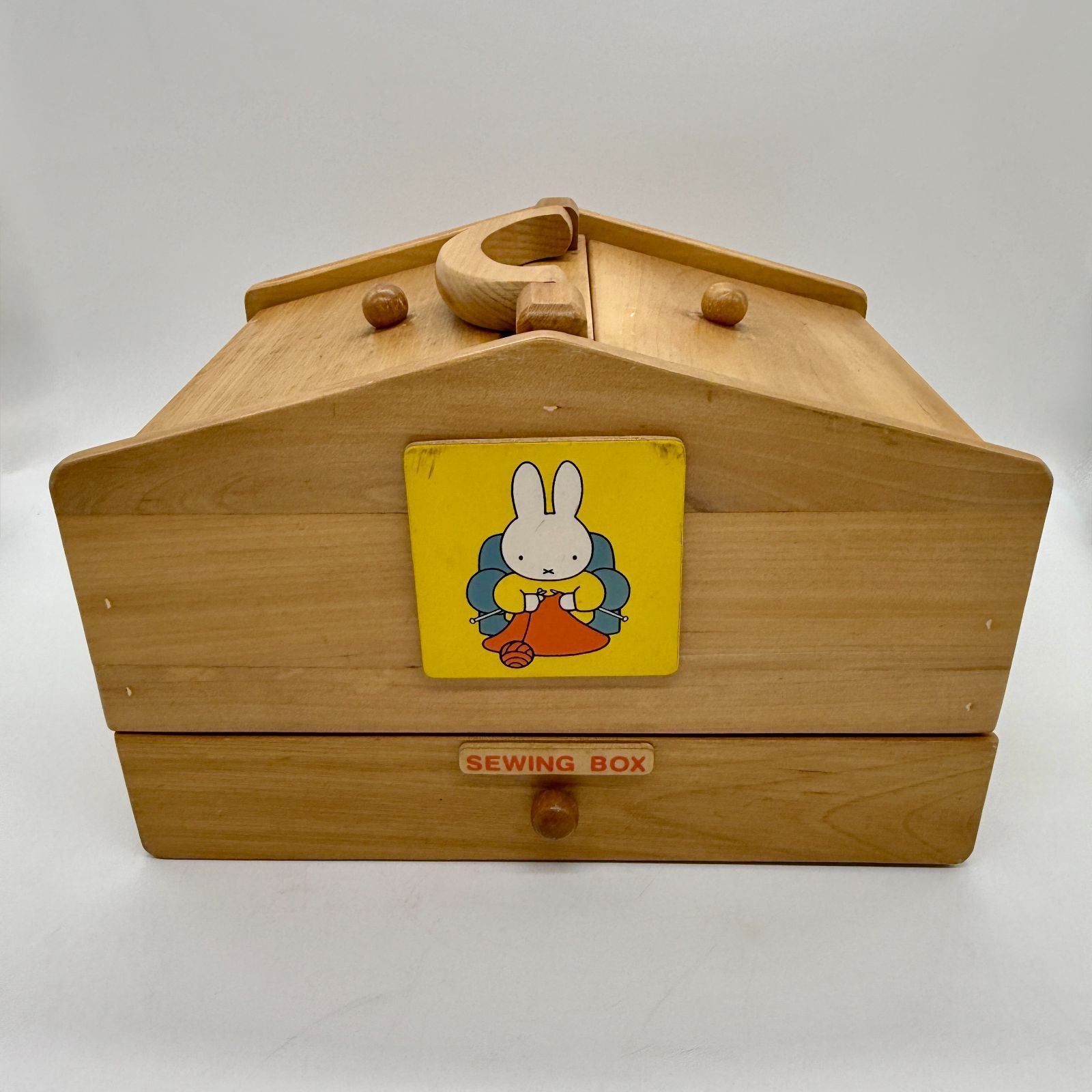 ミッフィー 木製ソーイングボックス 裁縫箱 昭和レトロ キャラクター