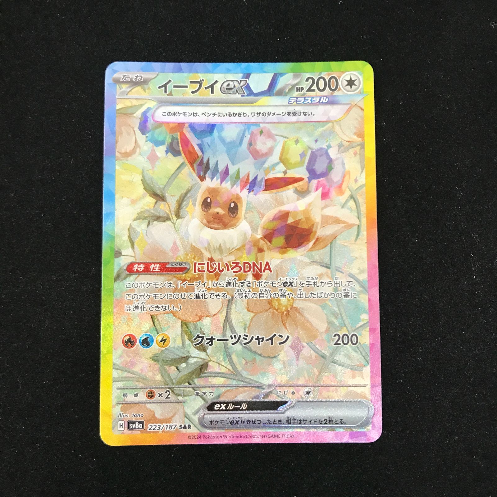 ポケモンカード イーブイex SAR ポケモンカード イーブイex sar 進化