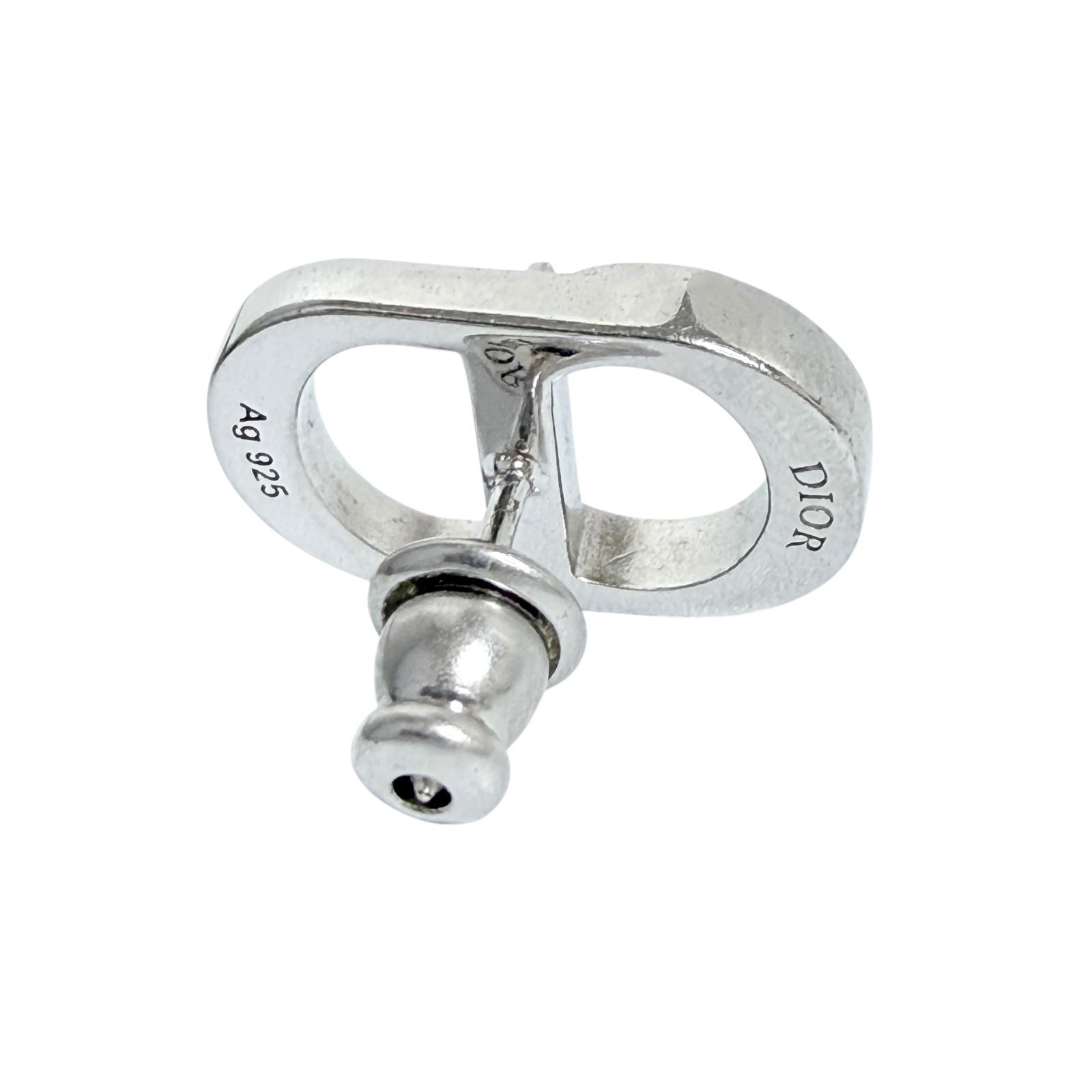 ディオール スタッドピアス　Dior 片耳 ディオール メンズ CD Icon スタッド ピアス 片耳 1個のみ シルバー