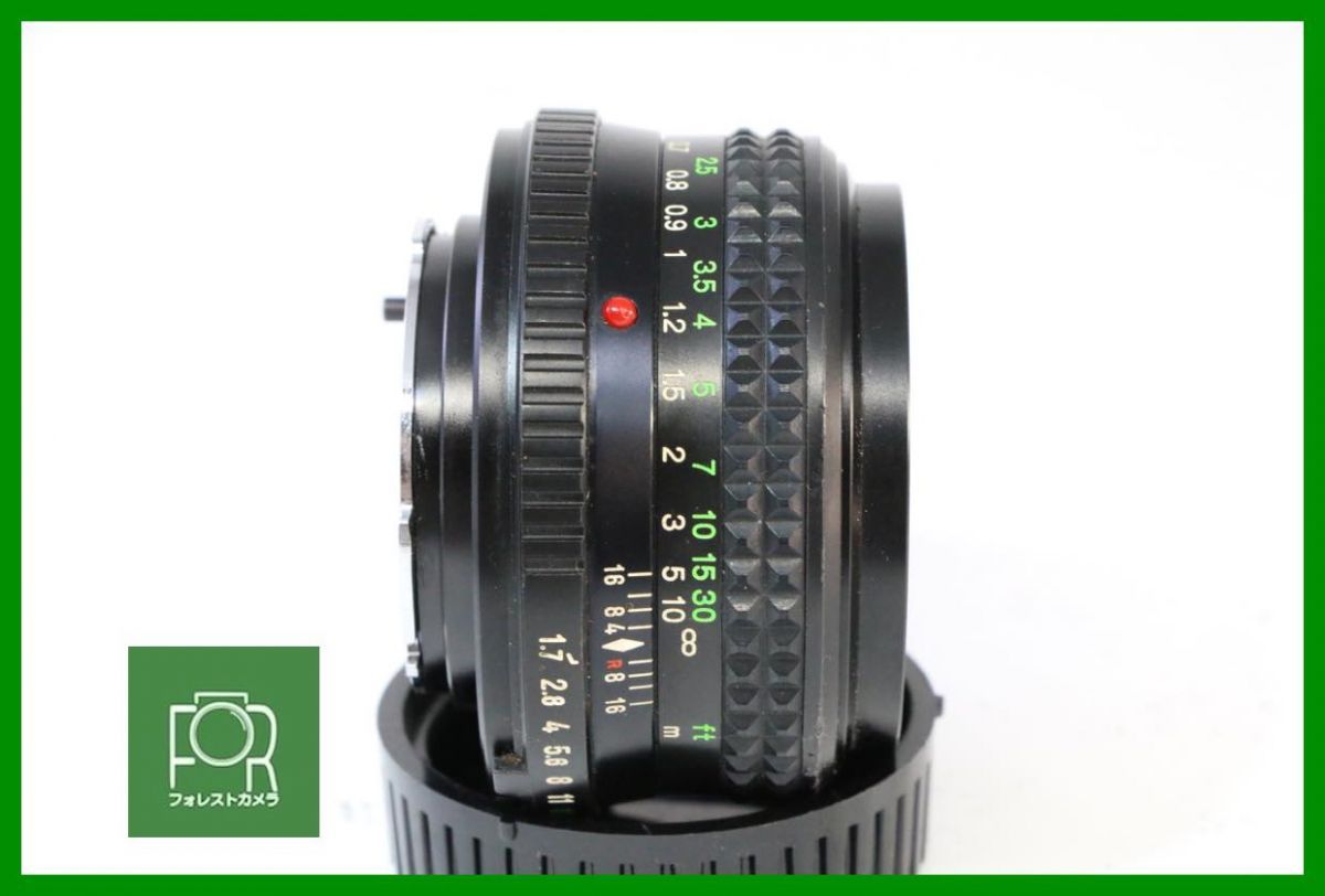 点検済 ミノルタ MINOLTA MD ROKKOR 50mm F1.7 前後キャップ付き AH1035