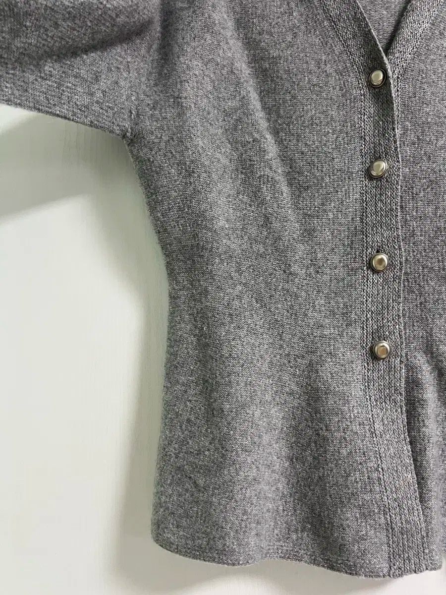  TIME 25年 カシミア ブレンド ぺプラム カーディガン 長袖 カーディガン ボレロ アンサンブル