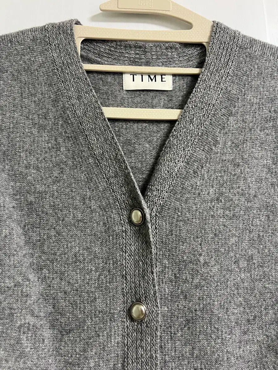 TIME 25年 カシミア ブレンド ぺプラム カーディガン