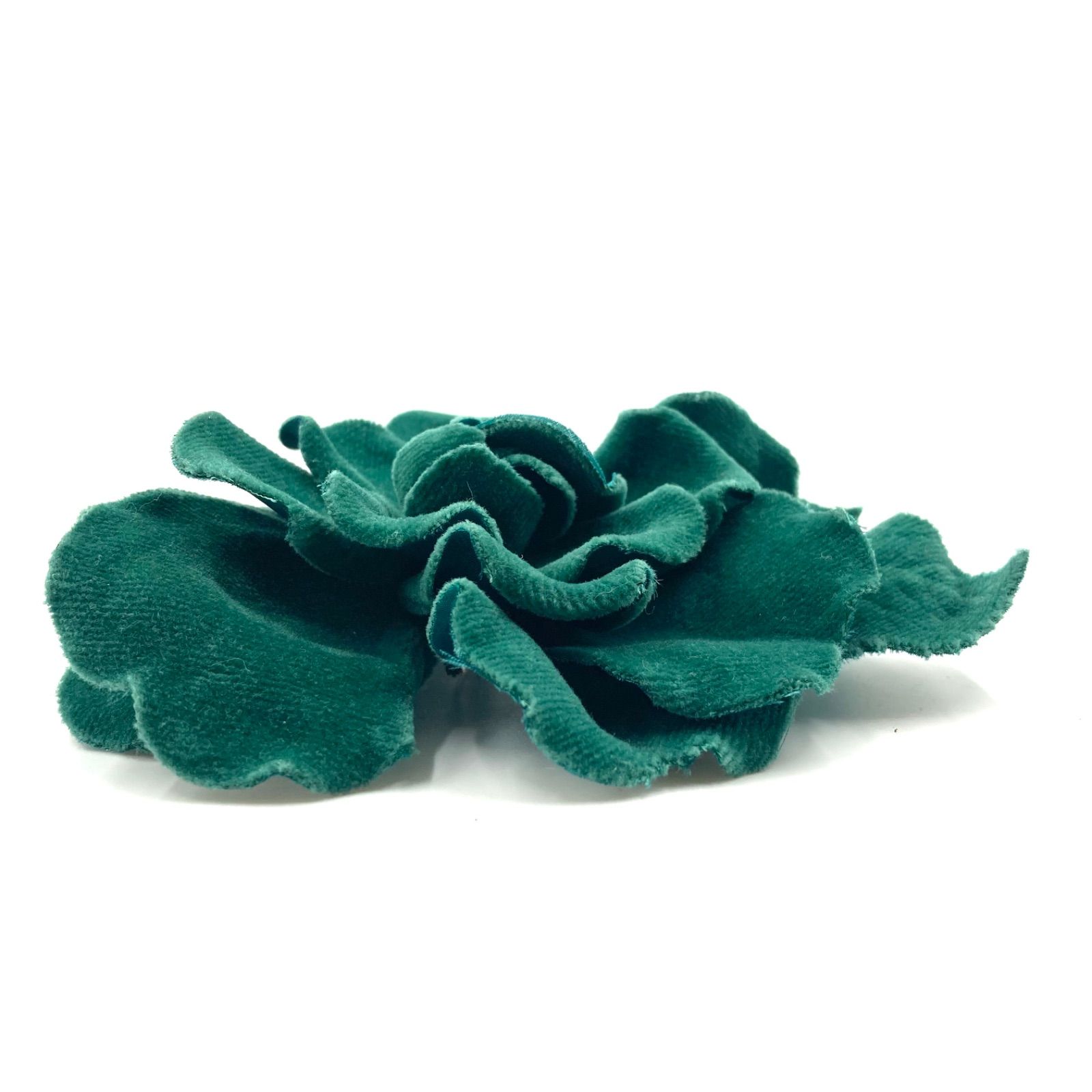 CHANEL シャネル カメリア コサージュ ブローチ ベルベット地 ベロア