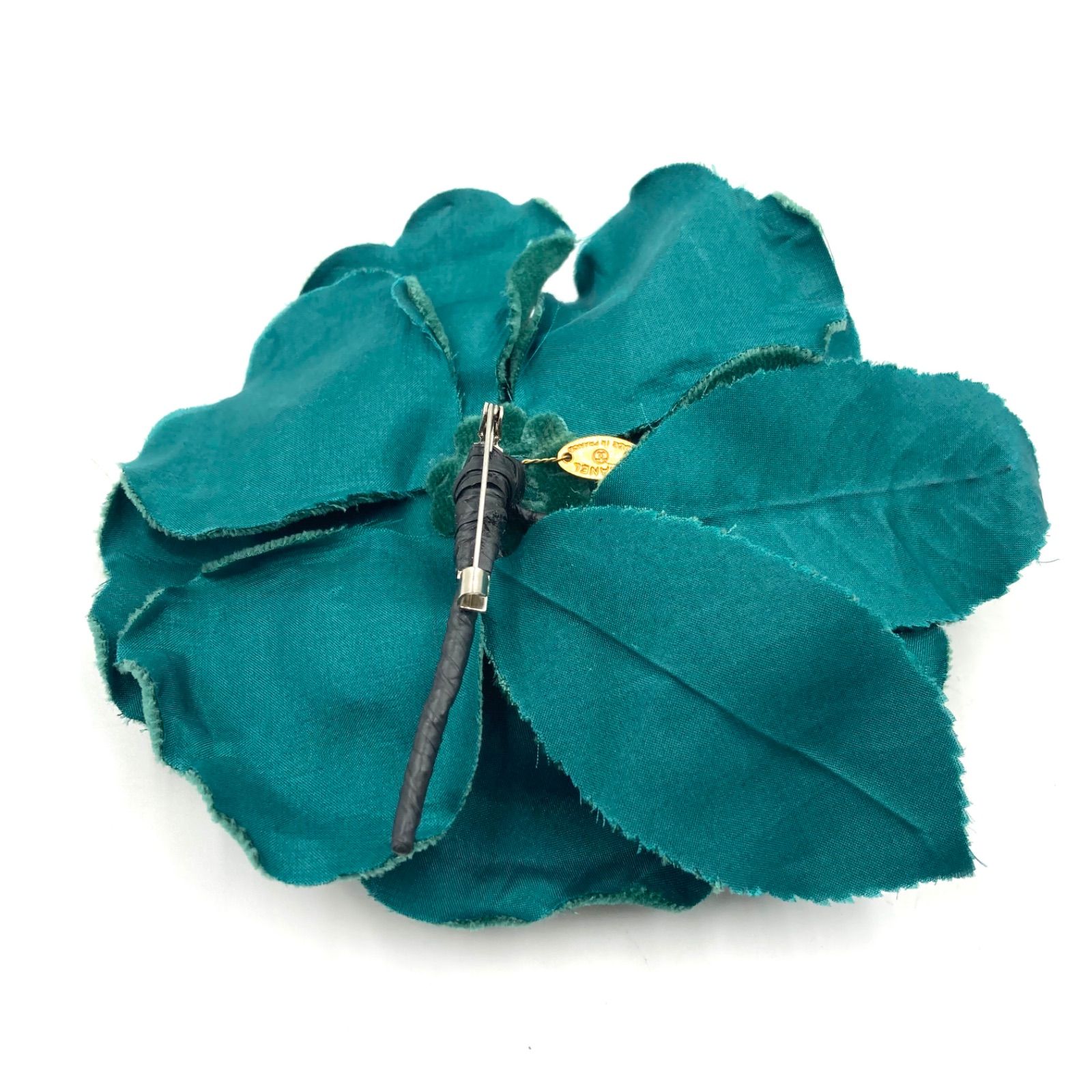 CHANEL シャネル カメリア コサージュ ブローチ ベルベット地 ベロア