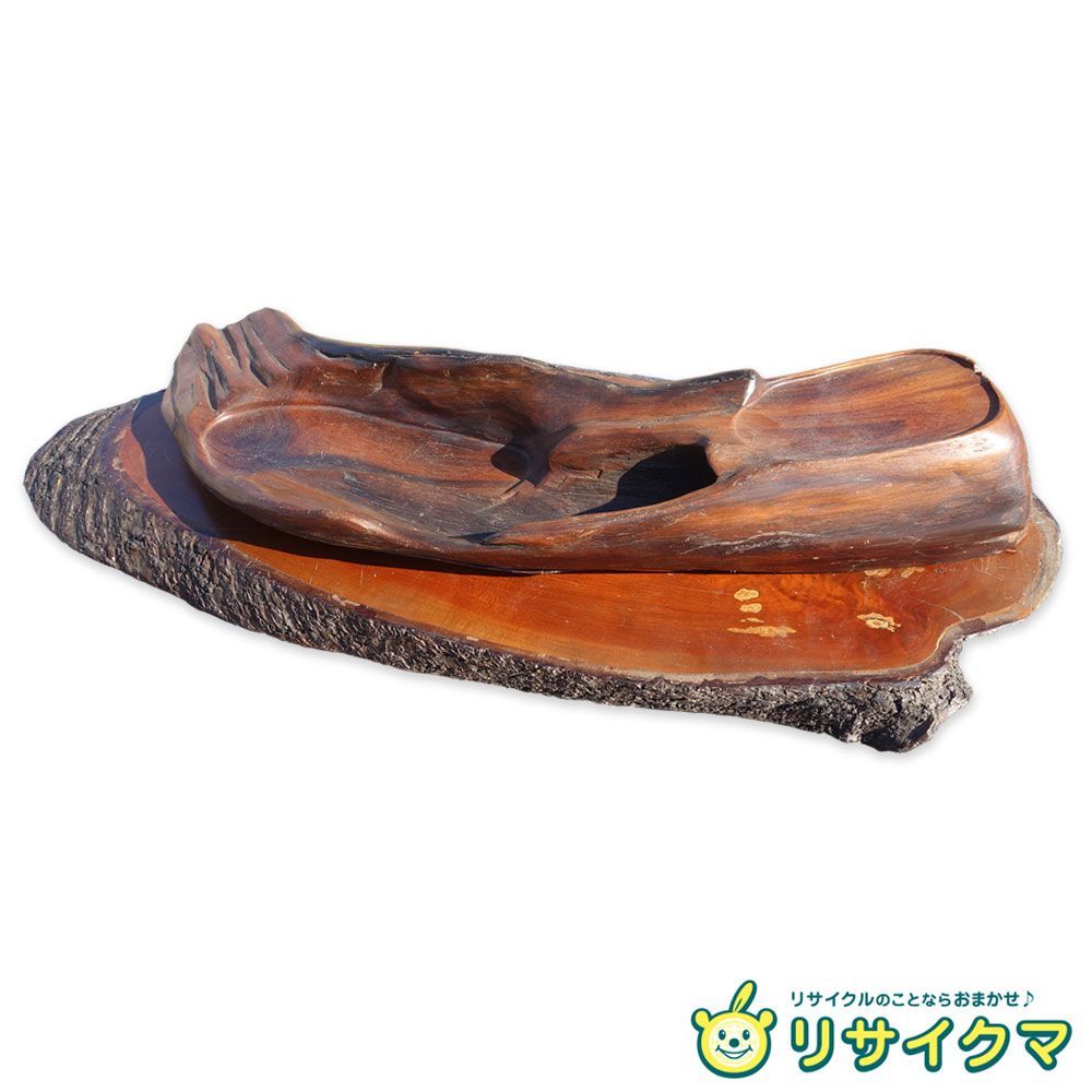 M 天然木 木製 置物 花台 花器 盆栽台 一枚板 飾り台 38931