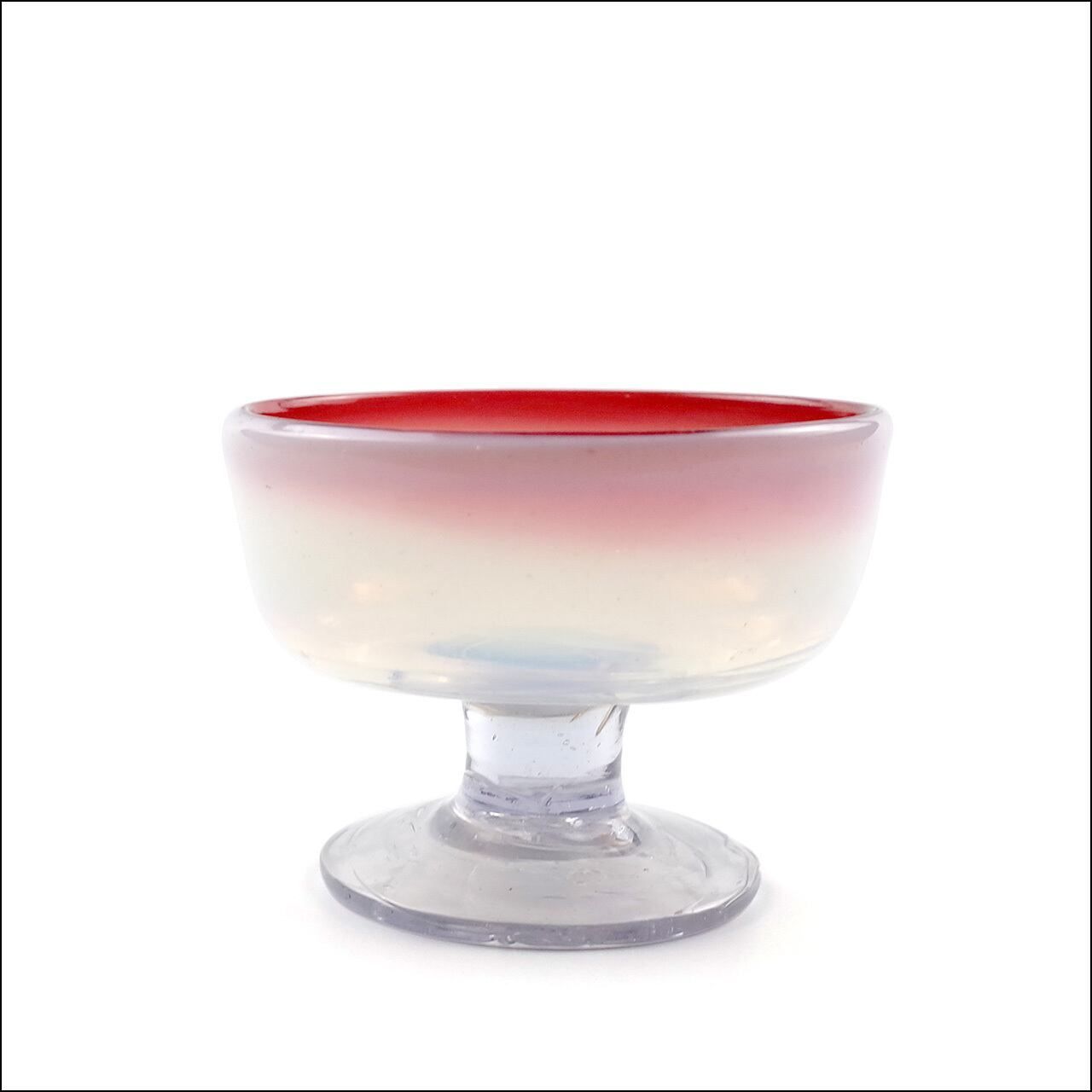 Sherbet glass Blown glass White Pink 大正時代 大正ガラス 吹きガラスト シャーベットグラス ヴィンテージ ホワイト ピンク 1910s-20s