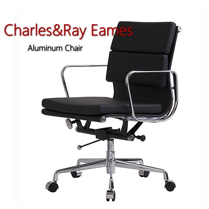 チャールズ レイ イームズ アルミナムチェア ソフトパッド ロータイプ LOW Eames DAIVA リプロダクト オフィスチェア おしゃれ イームズチェア 椅子 オフィス イス チェア デスクチェア アルミニウム メッシュ