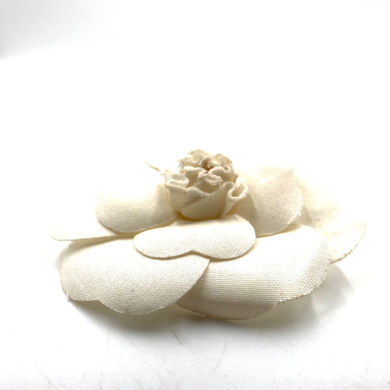 CHANEL シャネル カメリア コサージュ ブローチ 布地 花柄 フラワー