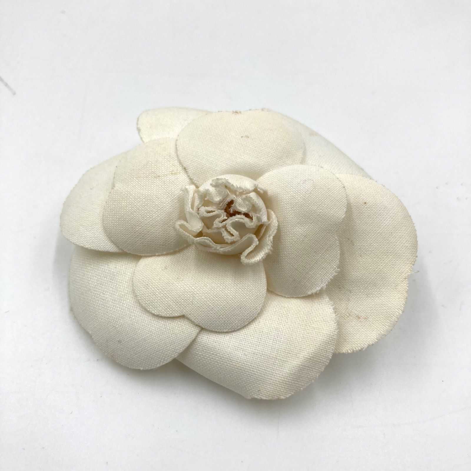 CHANEL シャネル カメリア コサージュ ブローチ 布地 花柄 フラワー