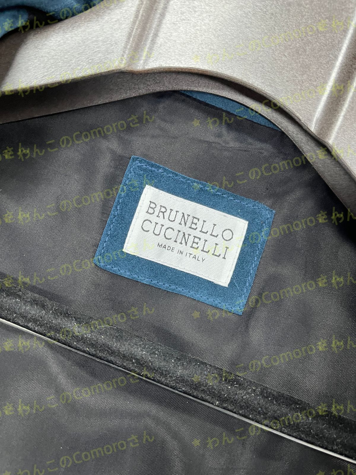 ブルーM 2XL ブルネロクチネリ メンズ スエードレザージャケット ジップアップ エレガントシンプルデザイン スエード素材