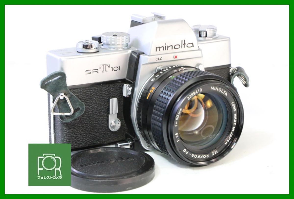 点検済 MINOLTA SR T 101 MC ROKKOR PG 50 mm F 1 4 シャッター全速 露出計 11329