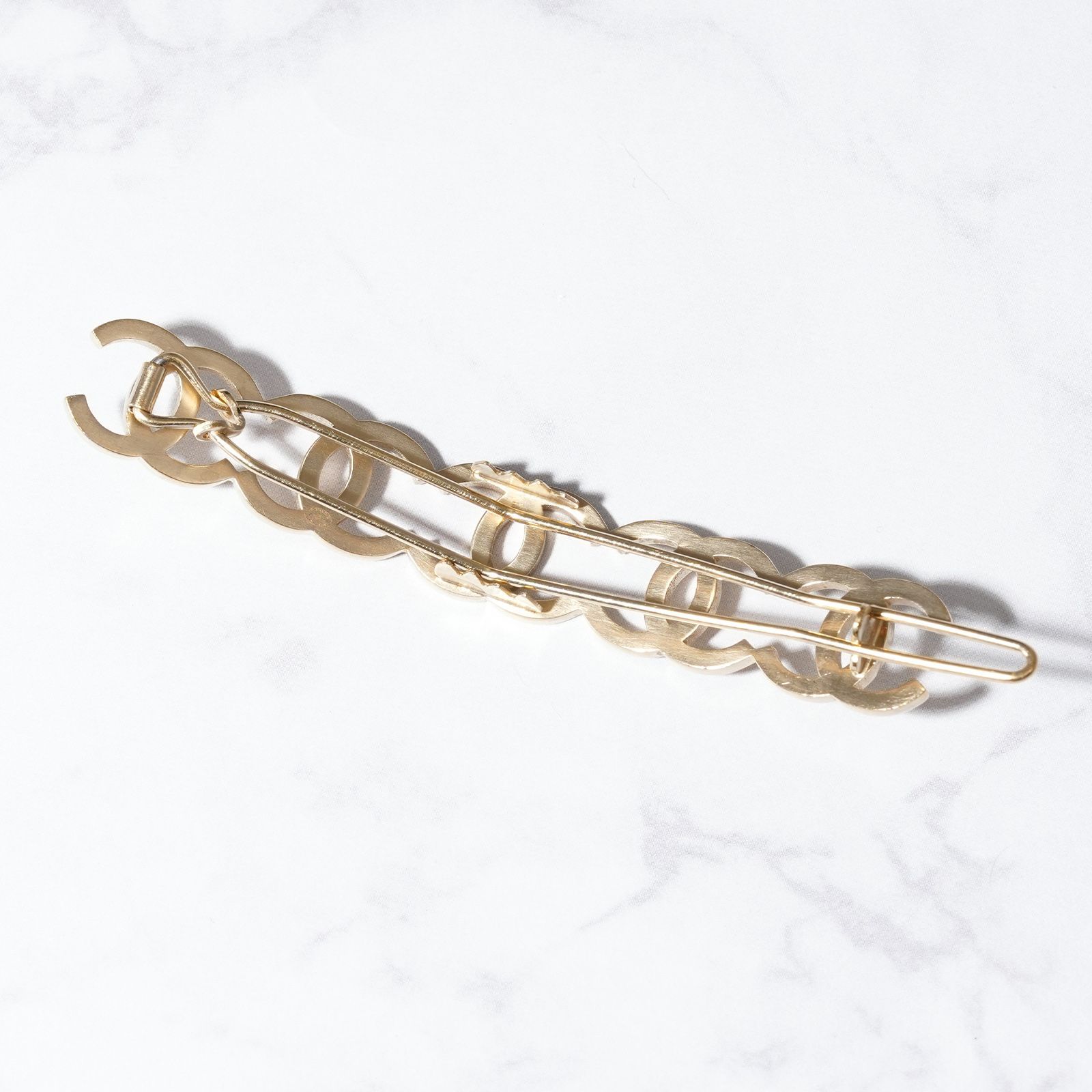 CHANEL シャネル ココマーク バレッタ A76259 ゴールド - メルカリ