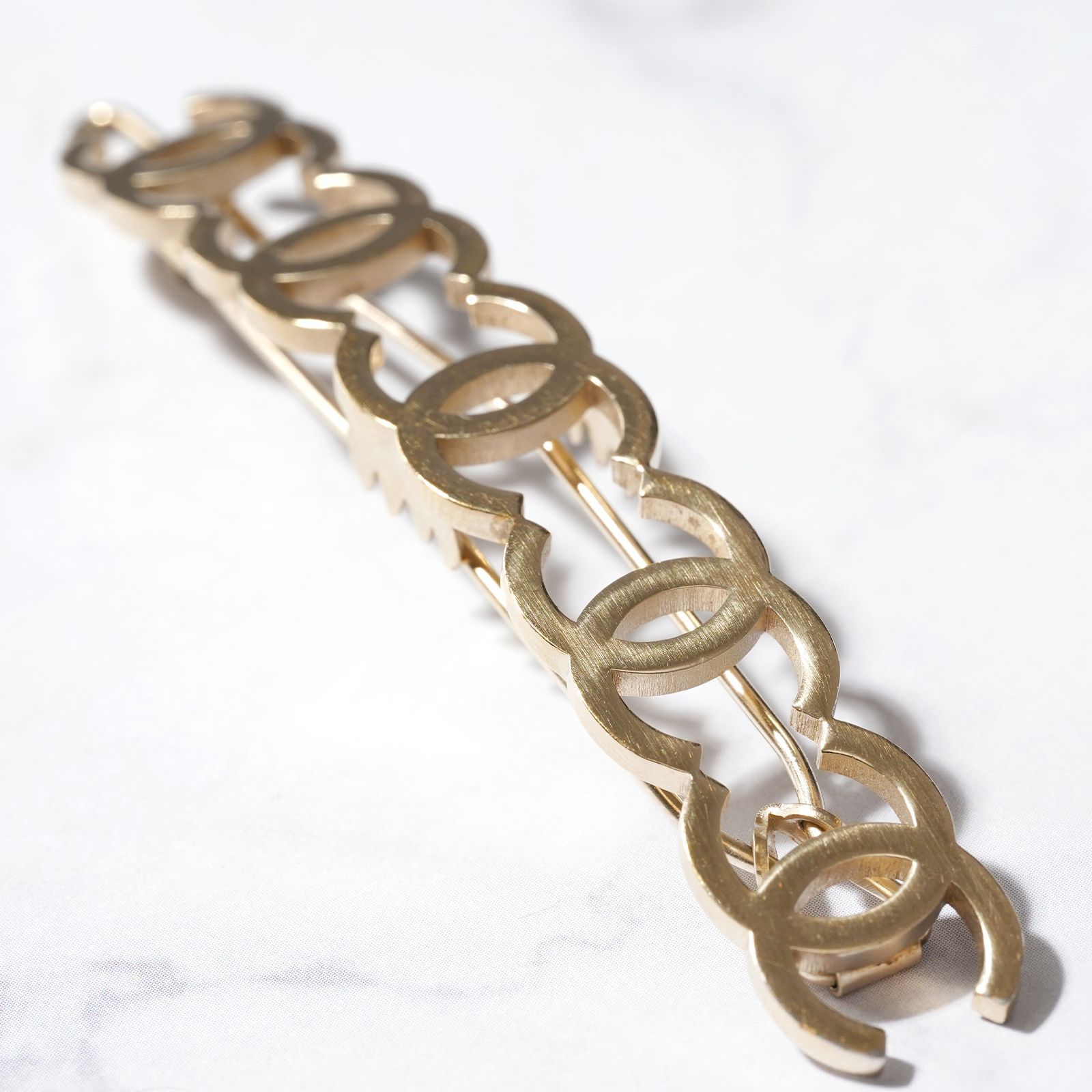 CHANEL シャネル ココマーク バレッタ A76259 ゴールド - メルカリ