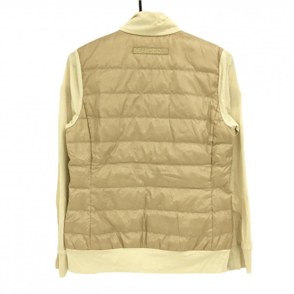 ビームスゴルフ ダウンジャケット ベージュ 身頃ダウン レディース M ゴルフウェア BEAMS GOLF