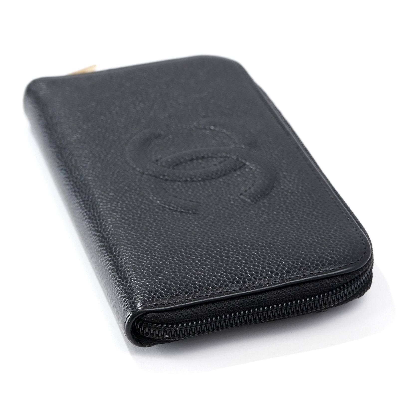  CHANEL シャネル キャビアスキン 小銭入れ付き 長財布 長財布 小物