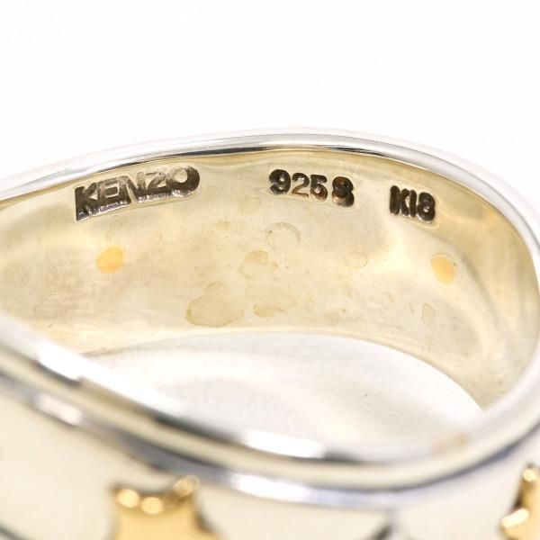  KENZO K 18 YG シルバー リング ring 指輪 11号 総重量約4.7 g その他 アクセサリー