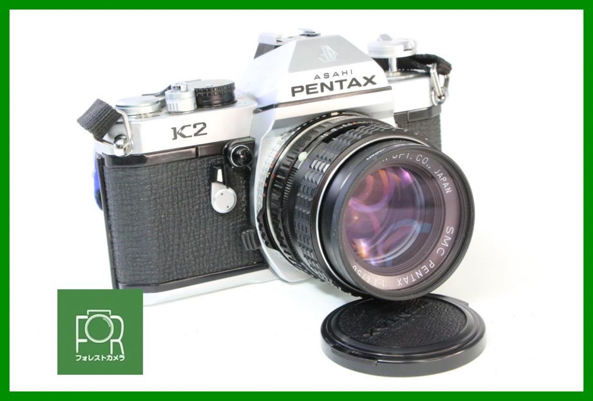 点検済 PENTAX K2 SMC 50mm F1.4 シャッター全速 露出計完動 10205
