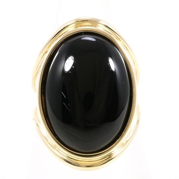 クシュカ K10YG リング ring 指輪 11号 オニキス 総重量約6.0g