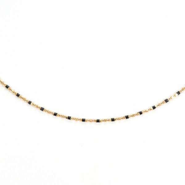ノジェス K10PG エナメル ネックレス necklace 総重量約1.3g 約40cm