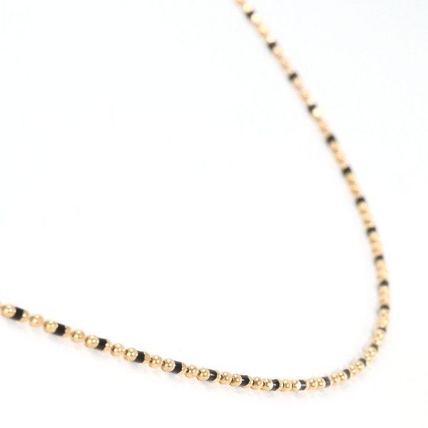 ノジェス K 10 PG エナメル ネックレス necklace 総重量約1.3 g 約40 cm