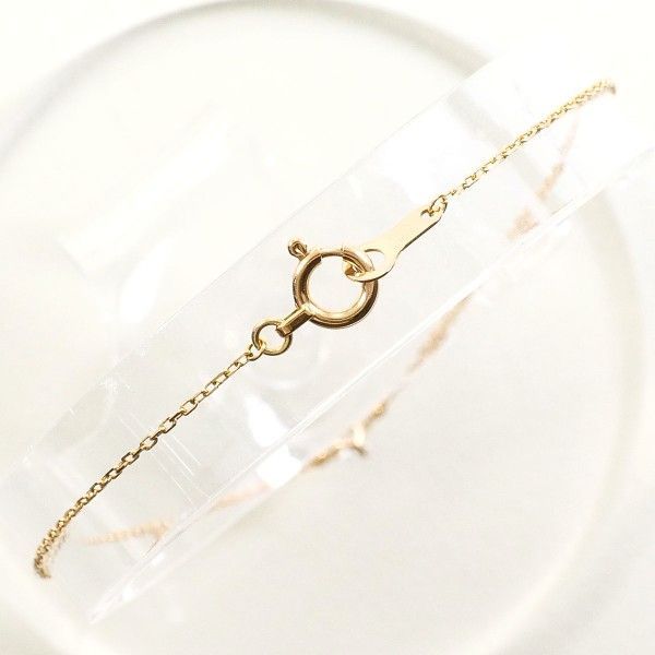 エテ K 18 PG ブレスレット bracelet ダイヤ 0.06 総重量約0.5 g 約17.5 cm