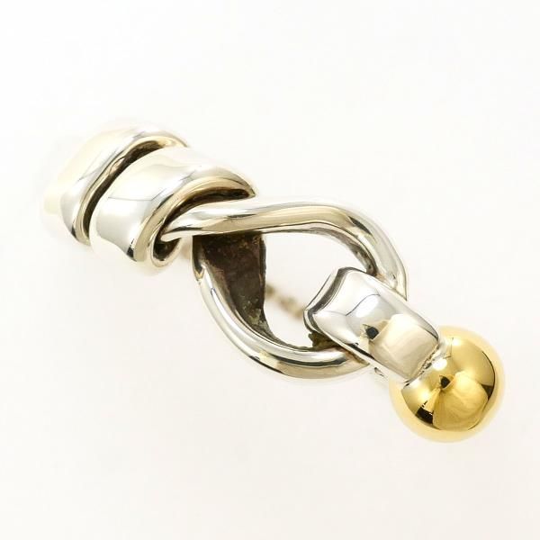 ティファニー ラブノット K18YG シルバー リング ring 指輪 8.5号 総重量約2.5g