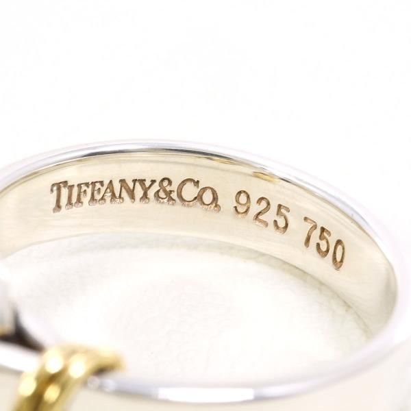 ティファニー フック＆アイ K18YG シルバー リング ring 指輪 9.5号 総