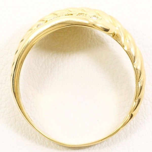 K 18 YG リング ring 指輪 15号 ダイヤ 0.07 総重量約3.9 g